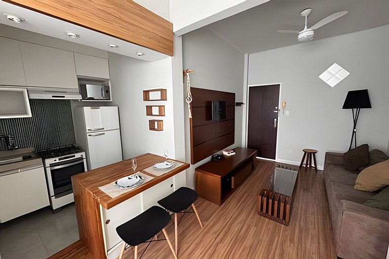 Leblon dos Sonhos: Quarto/Sala a passos da Ataulfo